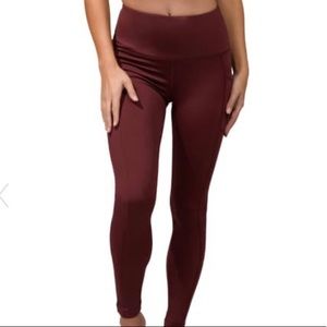 Burgundy Leggings